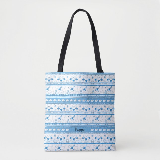 Anpassen des Labrador Guide Hundeschema Blau Tasche (Vorderseite)