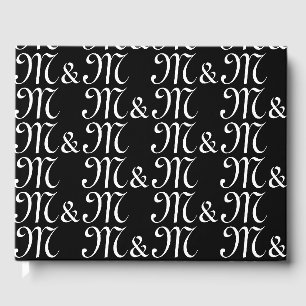 Anpassen des Monogrammes von w Paar's Initials Sch Gästebuch