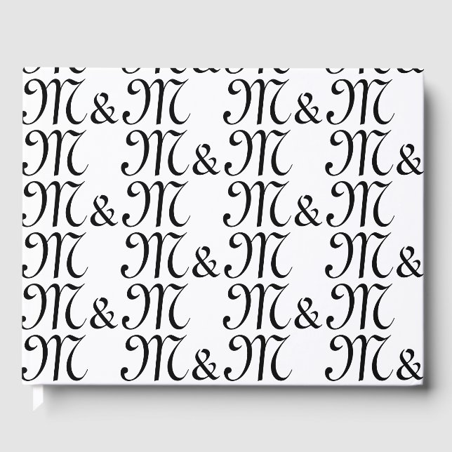 Anpassen des Monogrammes von w Paar's Initials Sch Gästebuch (Vorderseite)