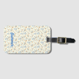 Anpassen des Musters für die Girly-Wildblume Monog Gepäckanhänger