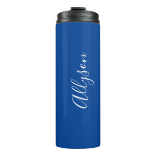 Anpassen des Namens für weißes Skript vertikal, ti Thermosbecher