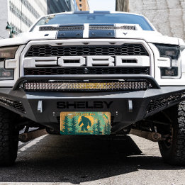 Anpassen des Oklahoma Bigfoot Squatchin-Staat US Nummernschild