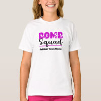 Anpassen des Softball Team T - Shirt für Mädchen