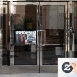 Anpassen des Spritzgießkabinengeschäfts 2 Fensteraufkleber