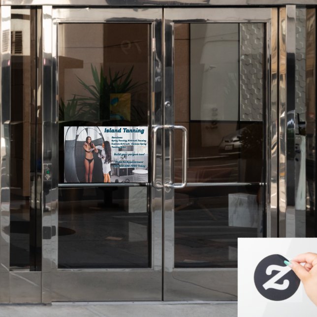 Anpassen des Spritzgießkabinengeschäfts 2 Fensteraufkleber (Büro Tür)