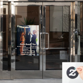 Anpassen des Spritzgießkabinengeschäfts 4 Fensteraufkleber