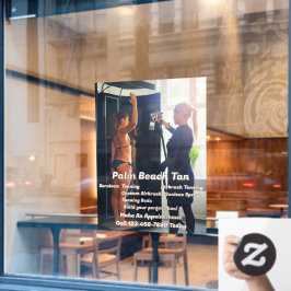 Anpassen des Spritzgießkabinengeschäfts 4 Fensteraufkleber