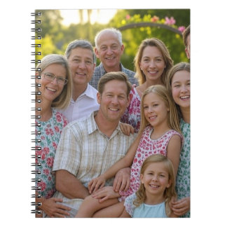 Anpassen des Wiedersehen-Fotos der Familie hinzufü Notizblock