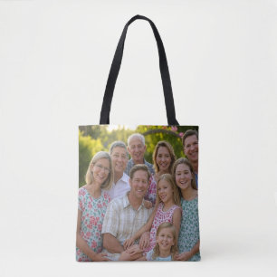 Anpassen des Wiedersehen-Fotos der Familie hinzufü Tasche