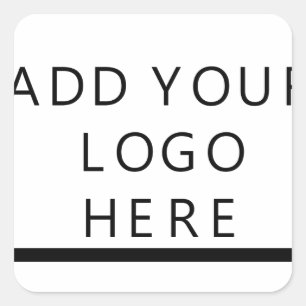 Anpassen - Design - Hinzufügen eines Logos Quadratischer Aufkleber