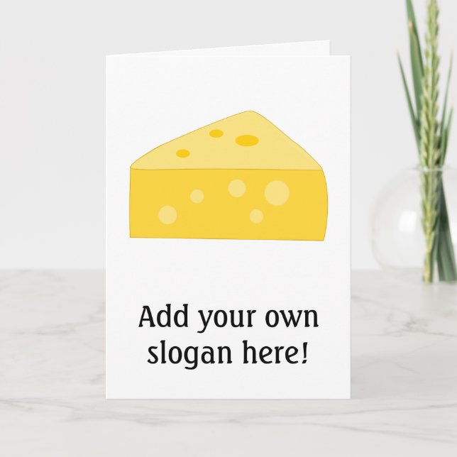 Anpassen dieser Big-Cheese-Grafik Karte (Vorderseite)