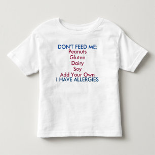 Anpassen dieses Allergien-Shirts für Kleinkinder Kleinkind T-shirt