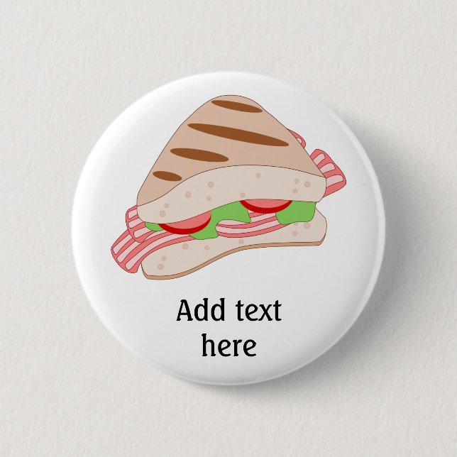 Anpassen dieses BLT-Sandwich-Graphics Button (Vorderseite)