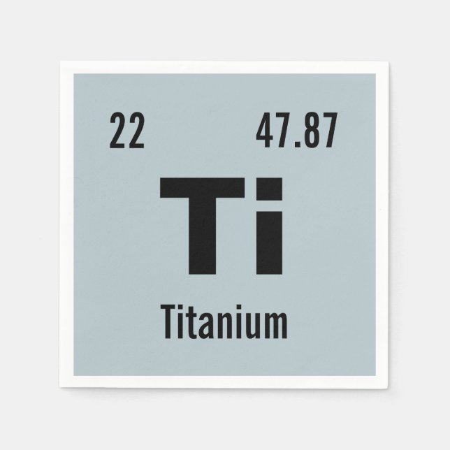 Anpassen dieses chemischen Elements Serviette (Vorderseite)