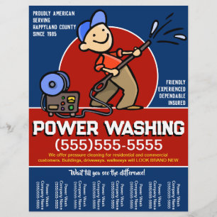 Anpassen. Druckreinigung Power Waschpromo Flyer