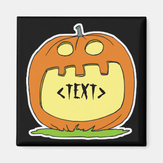 Anpassen eines Jacks-O-Lantern<TEXT> Magnet