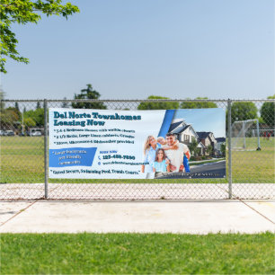 Anpassen generische Leasing-Reihenhäuser Wohnungen Banner