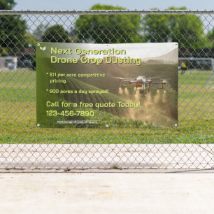 Anpassen GPS-Drohne Feldbesprühung Geschäft Promo Banner