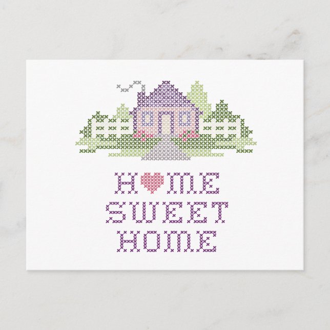 Anpassen Ihrer Zuhause Sweet Zuhause-Postkarte Postkarte (Vorderseite)