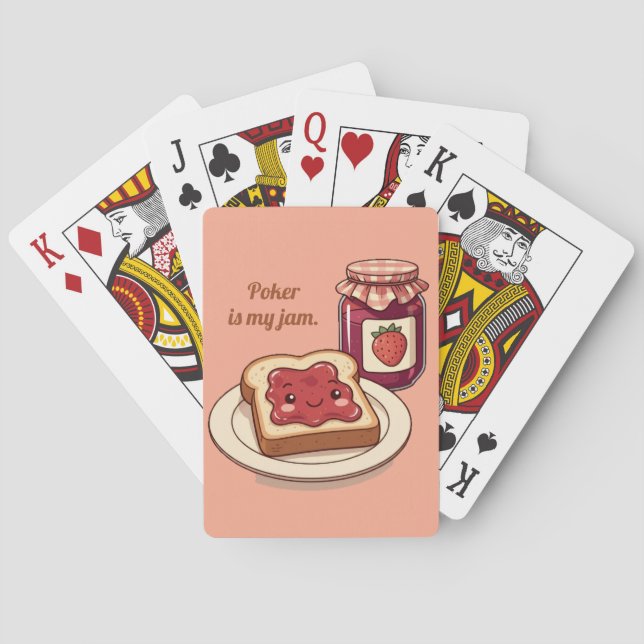 [Anpassen] ist mein Ding - süße Marmelade und Toas Spielkarten (Rückseite)