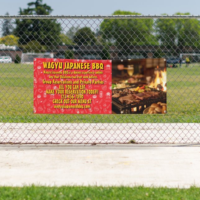 Anpassen Japanische Barbecue-Werbung  Banner (Insitu)
