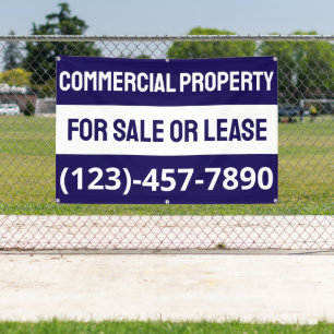 Anpassen Kommerzieller Immobilien für Verkauf oder Banner