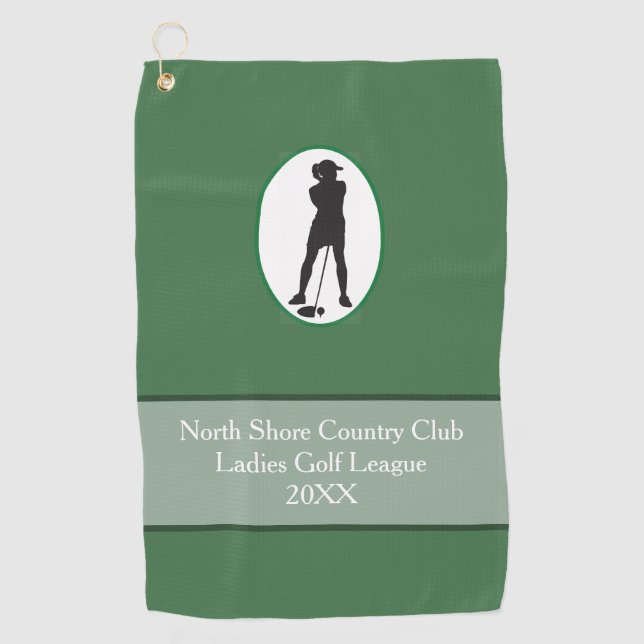 Anpassen Ladys League Golf Handtuch (Vorderseite)