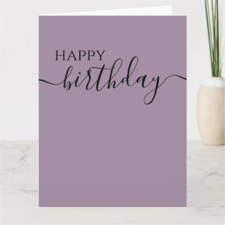 Anpassen: Minimalistische Kalligrafie Alles Gute z Karte
