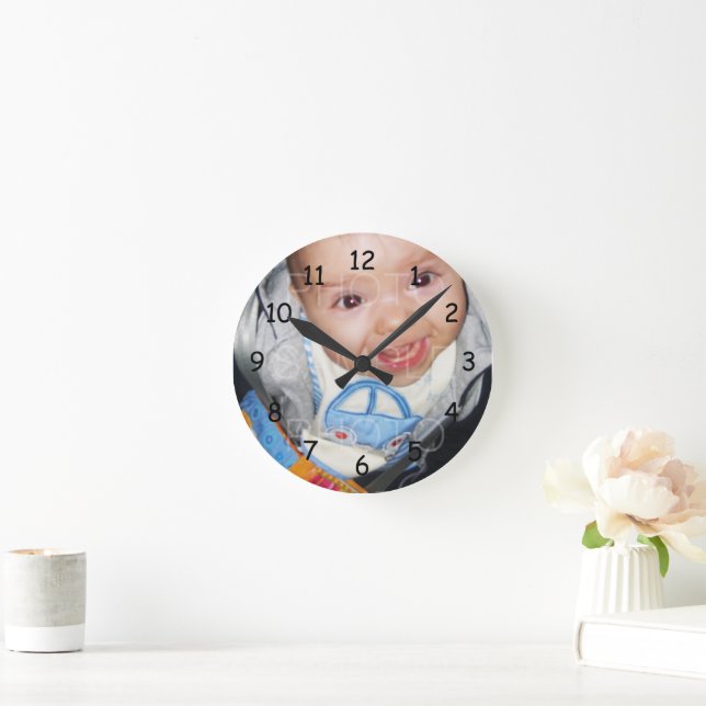 Anpassen mit der Uhr Ihres Fotos (Zuhause)