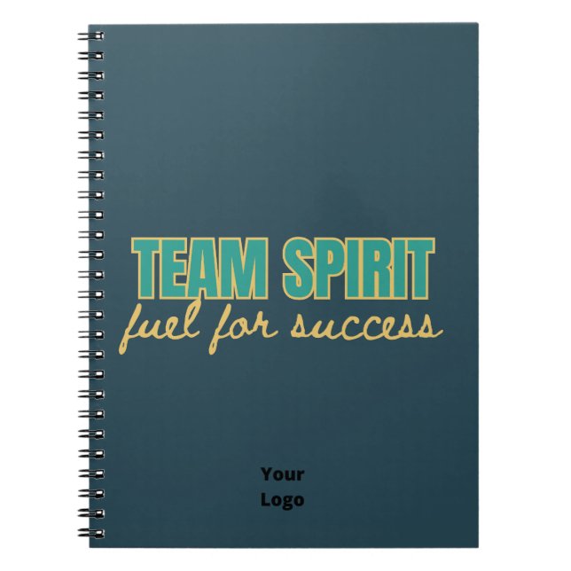 Anpassen mit Logo Team Spirit Office Business Notizblock (Vorderseite)