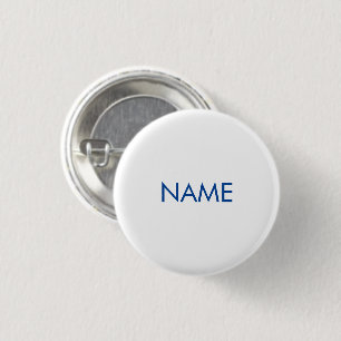 Anpassen mit Namen, minimalistisch blau Button