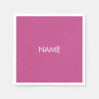 Anpassen mit Namen, minimalistischem dunklem Rosa