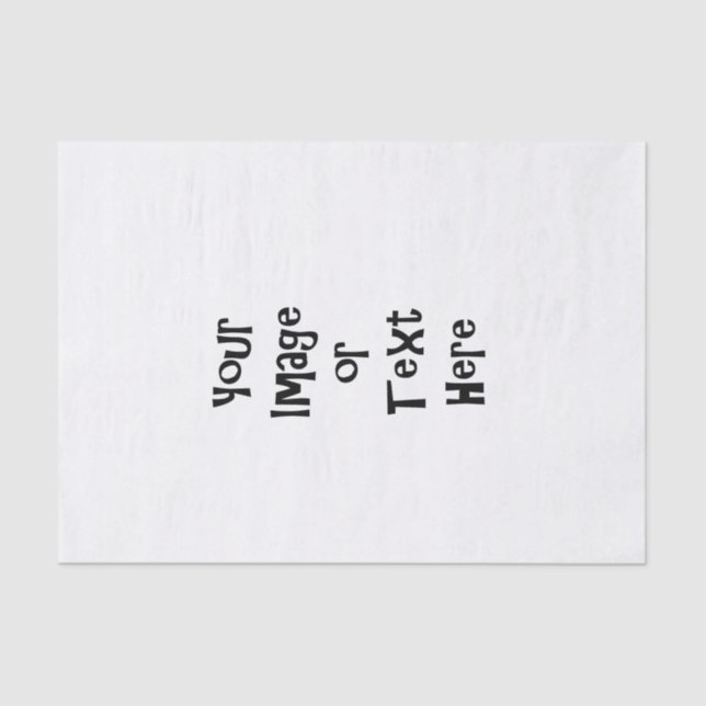 Anpassen mit personalisierten Bildern und Texten Seidenpapier (Vorderseite)