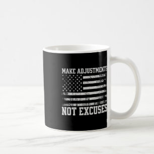 Anpassen ohne Ausreden für das US-Flaggengym Kaffeetasse