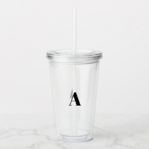 Anpassen, personalisieren Alphabet Anfangsbuchstab Acryltrinkbecher