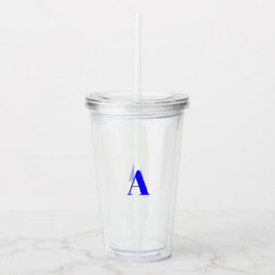 Anpassen, personalisieren des Alphabets als Anfang Acryltrinkbecher