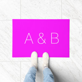 Anpassen, personalisieren des Alphabets als Anfang Fußmatte
