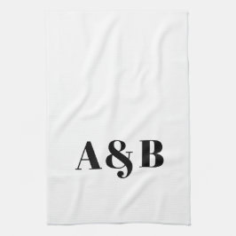 Anpassen, personalisieren des Alphabets als Anfang Geschirrtuch
