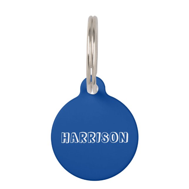 Anpassen, Personalisieren des Blauen Hundes Name,  Haustiermarke (Vorderseite)