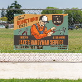 Anpassen Retro Handwerker-Service-Promo-Straße Banner
