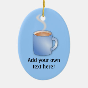 Anpassen Sie diese Tasse der Kaffeegrafik Keramikornament