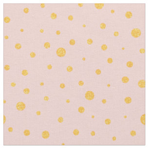 Anpassen Sie Ihre eigenen Goldpolka-Punkte in Rosa Stoff