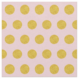 Anpassen Sie Ihre eigenen Goldpolka-Punkte-Muster Stoff