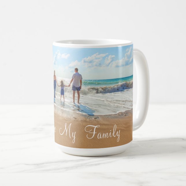 Anpassen Sie Ihre Foto-Kaffeemaschine mit Text-Tas Kaffeetasse (VorderseiteRechts)