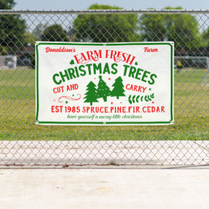 Anpassen Sie landwirtschaftlich frische Weihnachts Banner