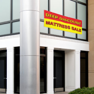 Anpassen Tief Rabatt Matratzen Verkauf Groß Banner