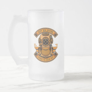 Anpassen Tiefsee-Taucher-Tauchhelm-Ausrüstung Spor Mattglas Bierglas