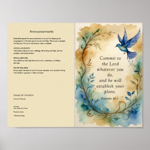 Anpassen und Herunterladen von Church Bulletin Poster