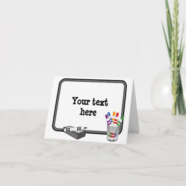 Anpassen und Senden von Lächeln Mini Whiteboard Karte (Vorderseite)