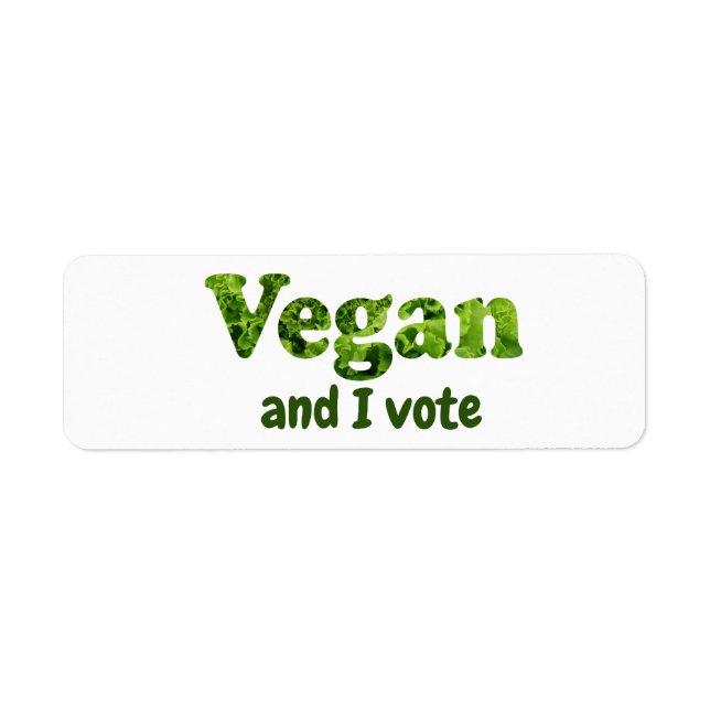 Anpassen Veganer aktivistischer Wähler (Vorne)